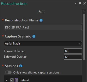 Reconstruction pane