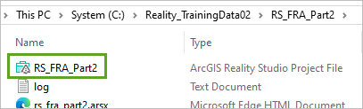 The RS_FRA_Part2 file in the RS_FRA_Part2 folder.