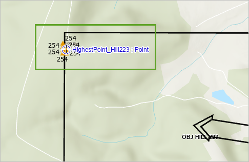 Highest points of Hill 223