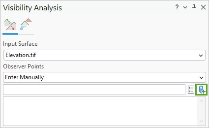 Observer Map Point Tool button