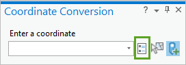 Edit Properties button in the Coordinate Conversion pane
