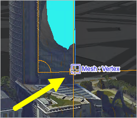 Lower right edge of the second face