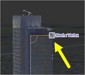 Upper right edge of the second face