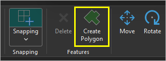 The Create Polygon button