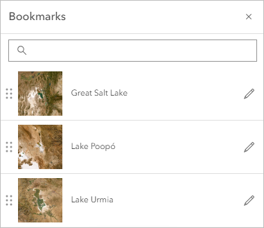 Bookmarks to three lakes