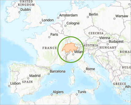 Switzerland location in Europe