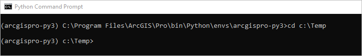 Python command prompt