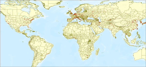 Map of the world