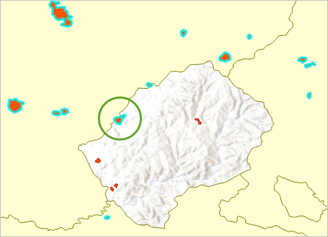 Maseru polygon selected