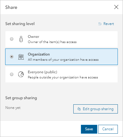 difference in role owner group manager arcgis online