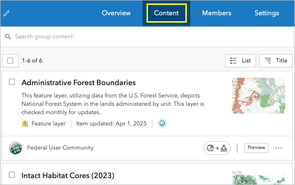 Items listed in Home Page Featured Content Group