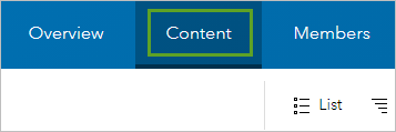 Content tab