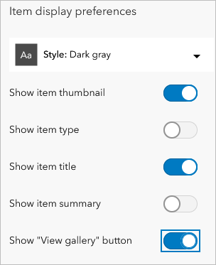 Display preferences settings