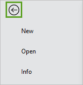 Back arrow button