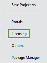 Licensing option