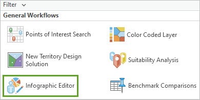 Infographic Editor view