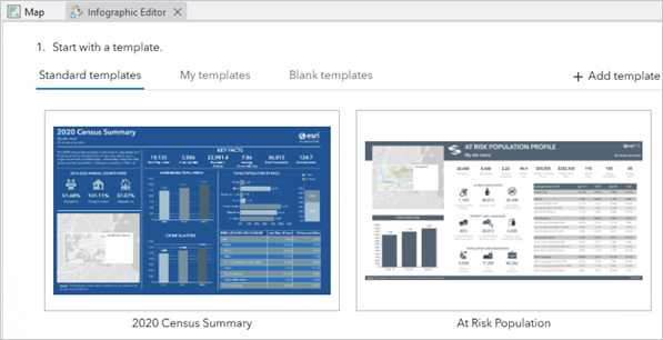 Infographic Editor option