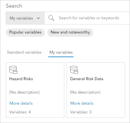 Custom data categories