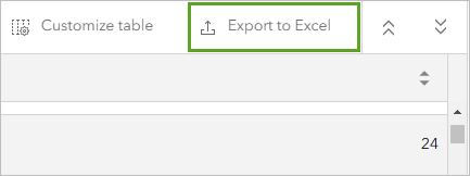 Export to Excel button