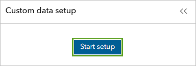 Start setup button