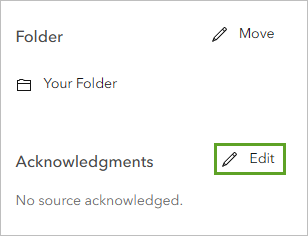 Edit button for the Acknowledgments section