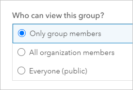 Who can view this group section