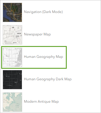 Human Geography Map