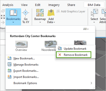 Remove Bookmark option