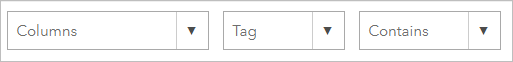 Form the search Columns Tag Contains.