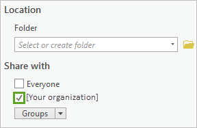 Check your organization check box.