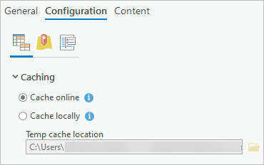 Cache online option