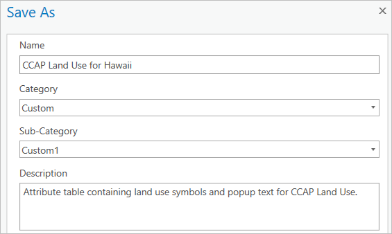 Properties for output