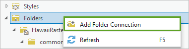 Add Folder Connection