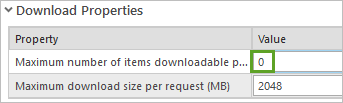 Set the number of downloads allowed