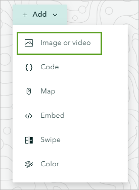 Add image or video option