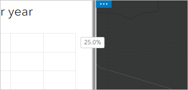 Resize indicator set to 25.0 percent