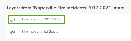 Fire Incidents 2017-2021 layer