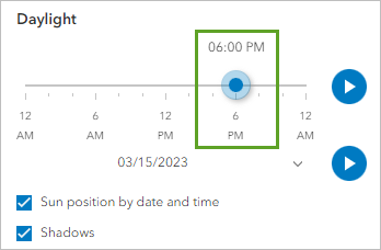 Time slider set to 06:00 PM