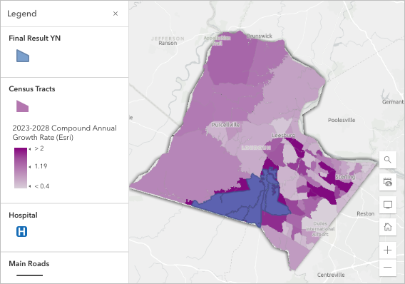 Final result added to map