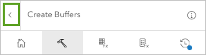 Back button in the Create Buffers pane