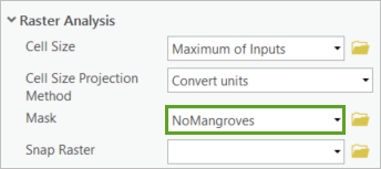 Mask set to NoMangroves
