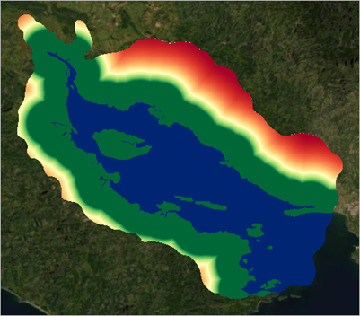 Transformed Dist_Salty_Water on the map