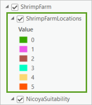 Suitable locations layer