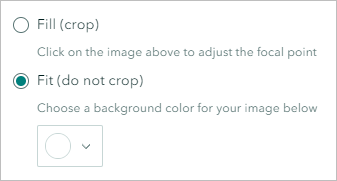 Fit (do not crop) option