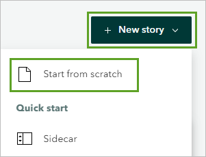 Start from scratch option