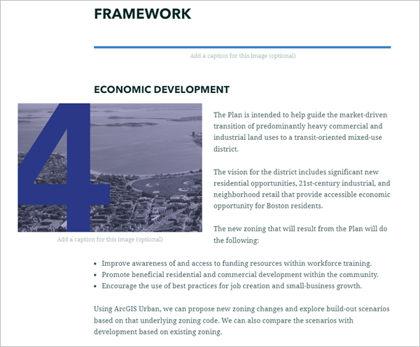 Economic Development section