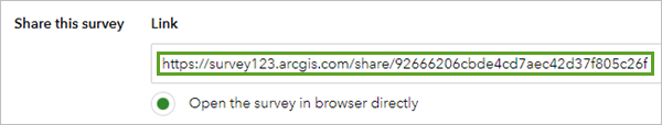 Link to the survey