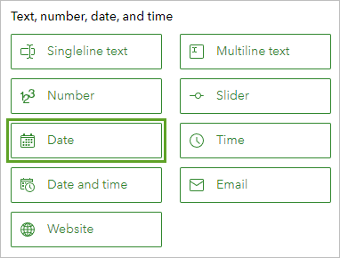 Date question type