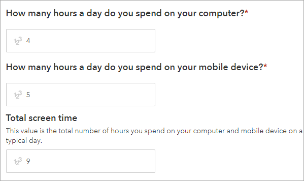 Total screen time with the correct calculation