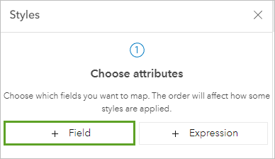 Choose the Field option